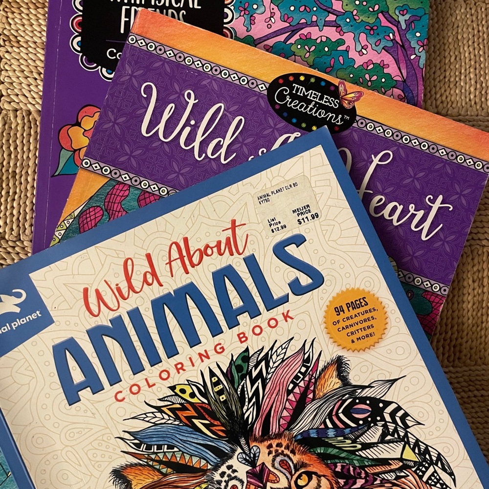 Bundle of 3 Coloring Books